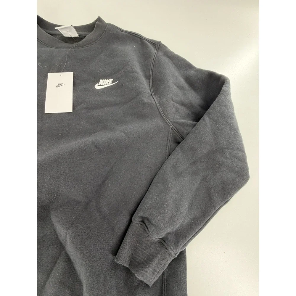 Nike Sweatshirt Mens Size S Sportswear Club Fleece‎ Pullover Swoosh BV2662-010